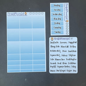 Minimalist Ombre Blue for the Academic Planner Weekly Layout