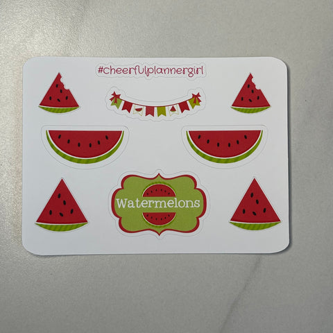 Watermelons Deco Sampler Sticker Sheet