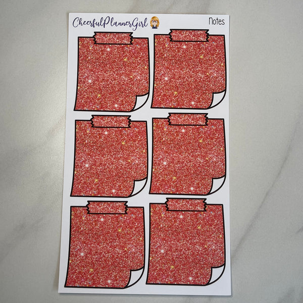 Candy Cane Red Glitter Collection