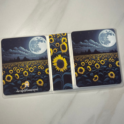 Mini Sampler Sunflower Field Sticker Keeper Storage Album