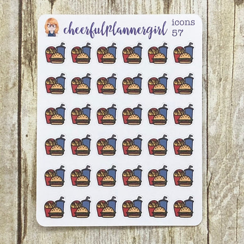 Fast Food Planner Stickers