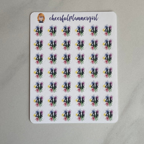 4k Step Goal Planner Stickers