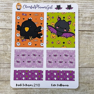 Cute Halloween Planner Stickers Back to Basics