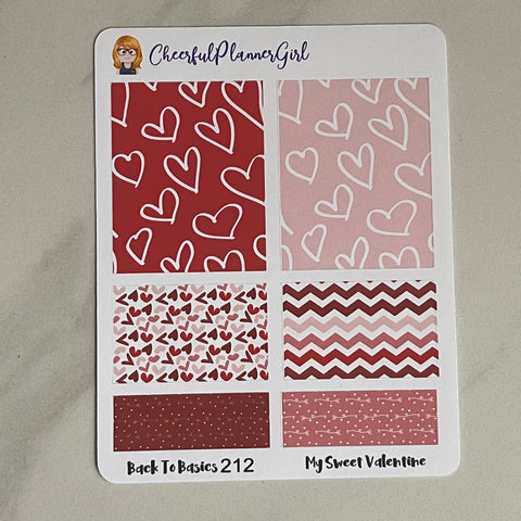 My Sweet Valentine Planner Stickers Back to Basics