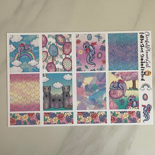 Easter Dragons Standard Vertical Full Kit Weekly Layout Planner Stickers