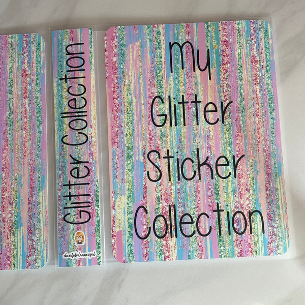 6x8 Extra Large My Glitter Sticker Collection Storage Album
