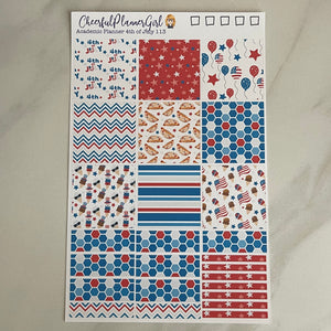 4th of July Independence Day for Academic Planner Weekly Layout