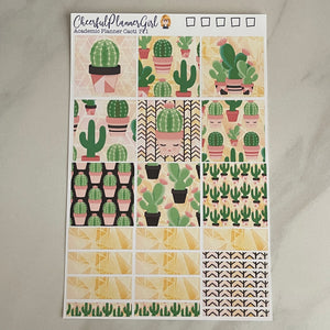 Cactus Cacti for Academic Planner Weekly Layout