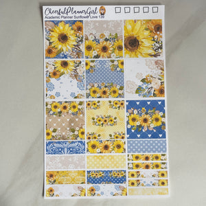 Sunflower Love for Academic Planner Weekly Layout