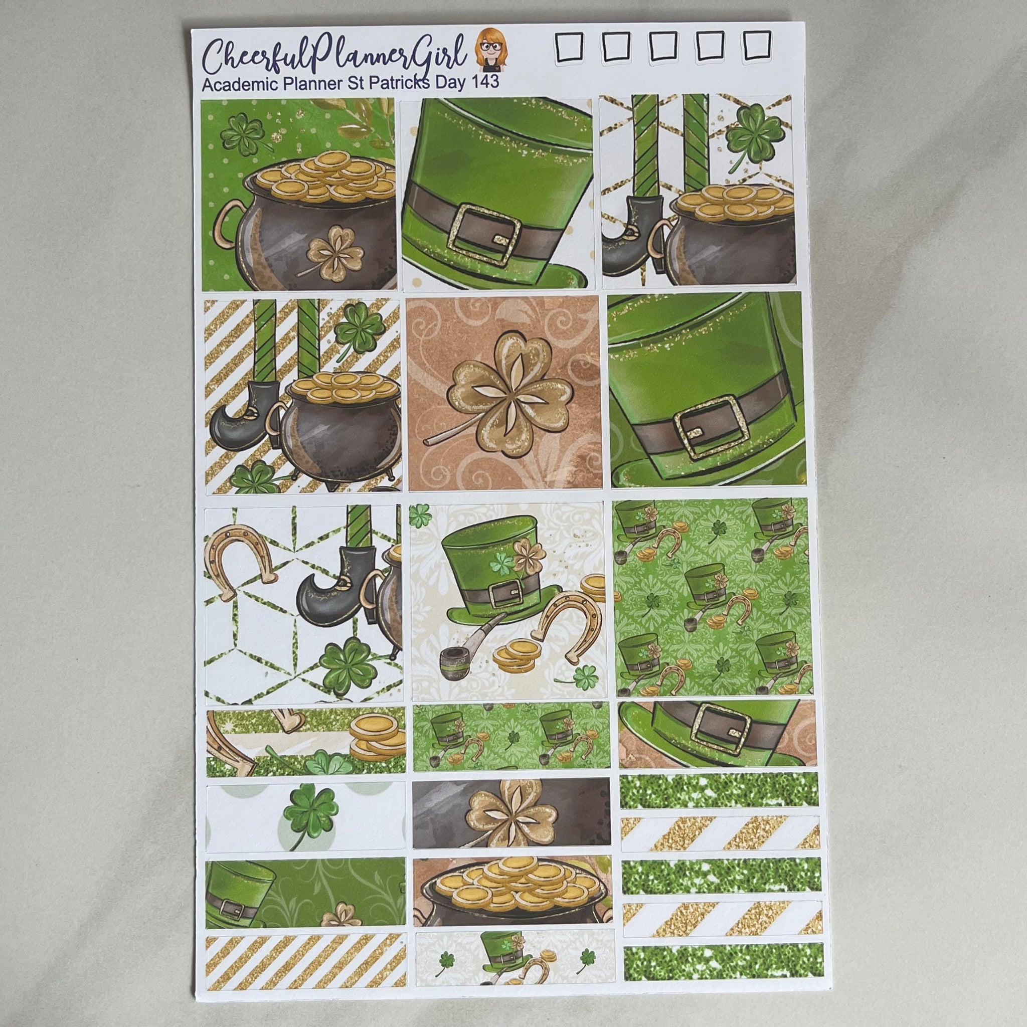 St Patricks Day for Academic Planner Weekly Layout