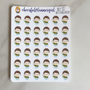 Billy Eating Healthy Planner Stickers