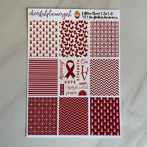 Amyloidosis Awareness Nothing But Full Boxes