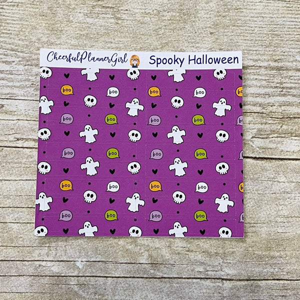 Cute Halloween Standard Vertical Full Kit Weekly Layout Planner Stickers