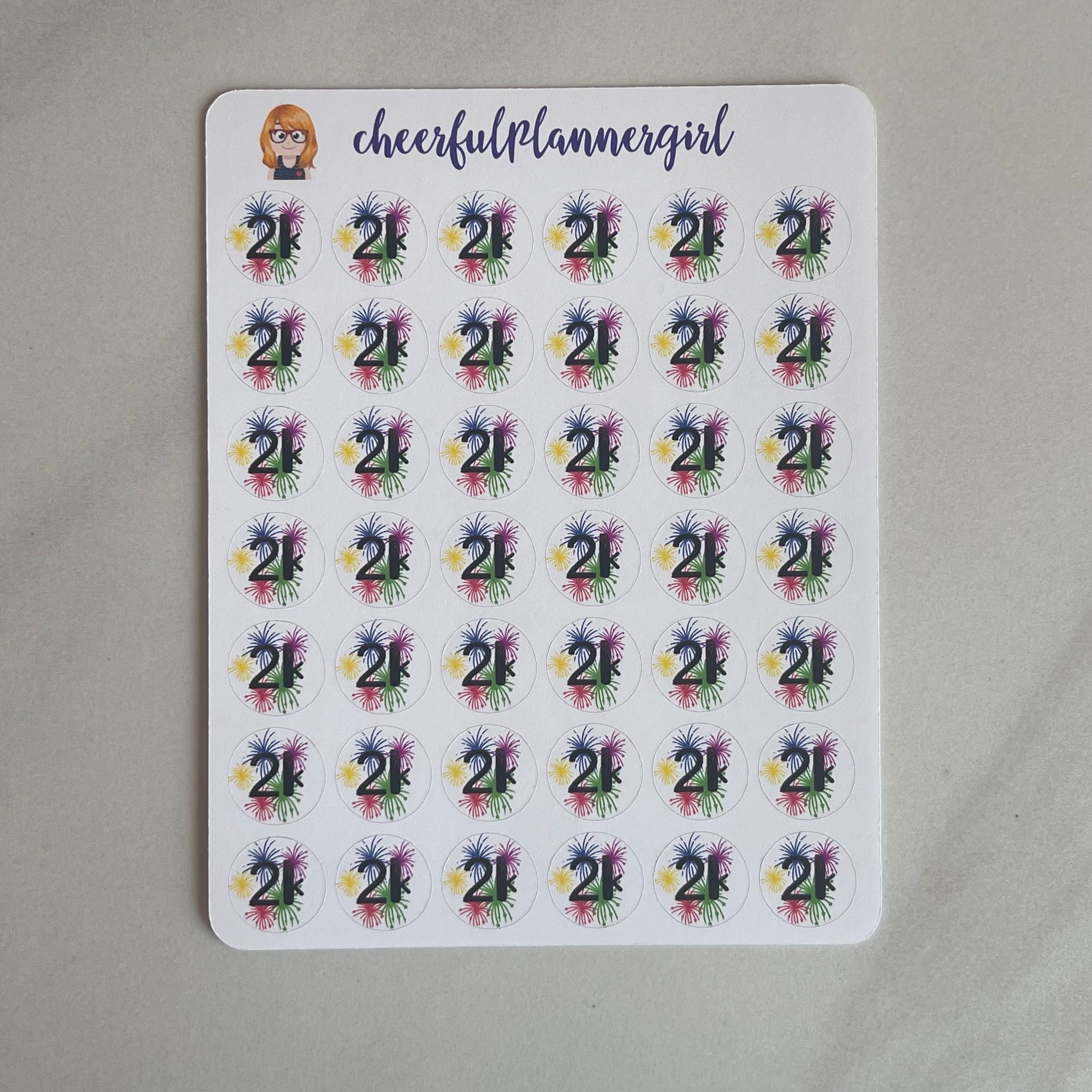 2k Step Goal Planner Stickers