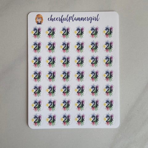 2k Step Goal Planner Stickers