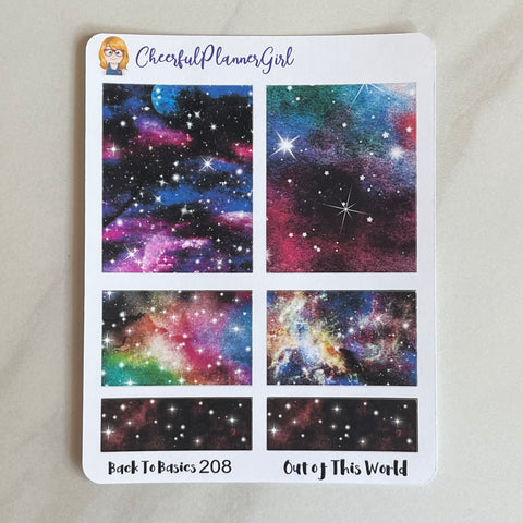 Out Of This World Planner Stickers Back to Basics