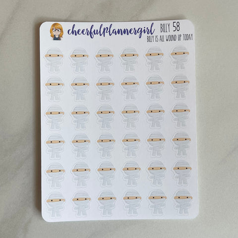 Billy Is All Wound Up Today Planner Stickers