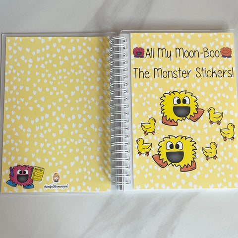 5x7 All My Moon-Boo The Monsters Stickers Reusable Sticker Album