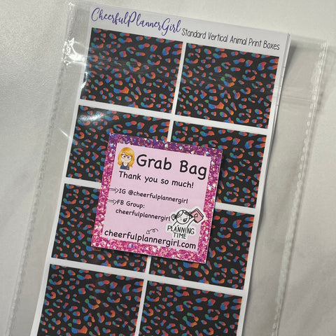 Standard Vertical Animal Print Glitter Collection Mystery Grab Bags