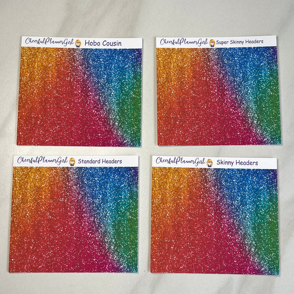 Rainbow Glitter Collection
