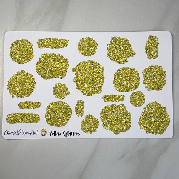 Yellow Glitter Collection