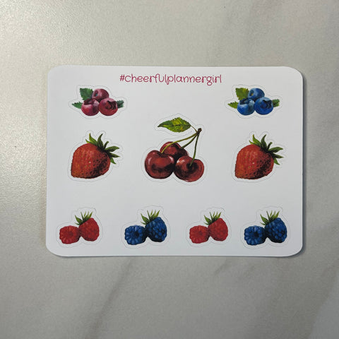 Delicious Fruits Deco Sampler Sticker Sheet