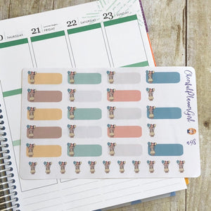 Celebration Bear with Boxes Planner Stickers