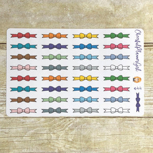 Bow Dividers Planner Stickers