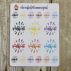 You Are My Only Sunshine Planner Stickers