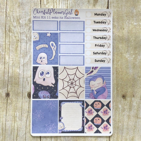 Eeks its Halloween Mini Kit Weekly Layout Planner Stickers Fall