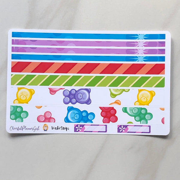 Gummy Bears Standard Vertical Full Kit Weekly Layout Planner Stickers