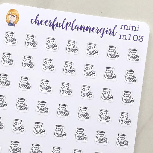 Wax Melt Mini Planner Stickers