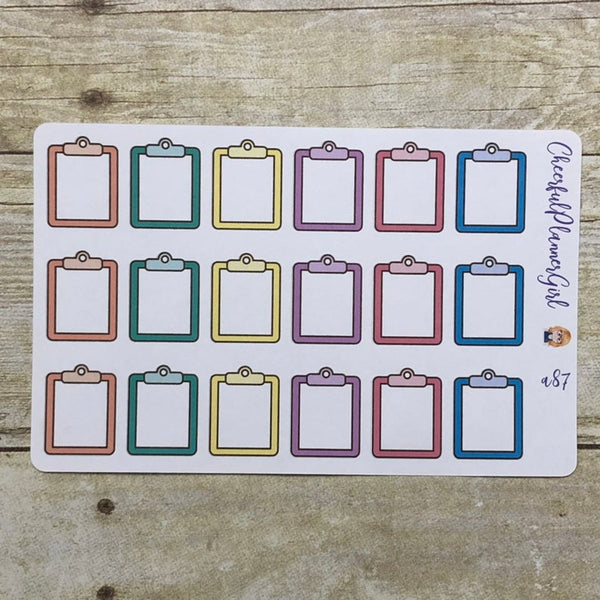 Small Clipboard Planner Stickers