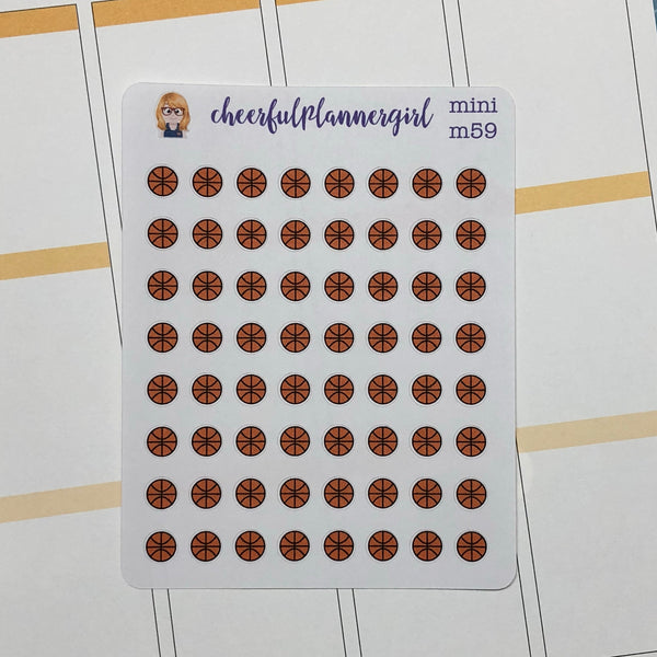 Basketball Mini Planner Stickers