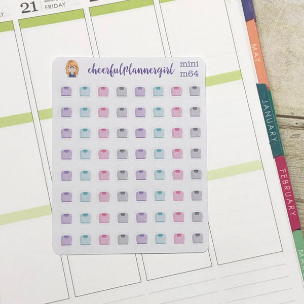 Weight Scale Mini Planner Stickers