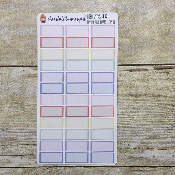 Hobonichi Weeks Half Boxes Planner Stickers