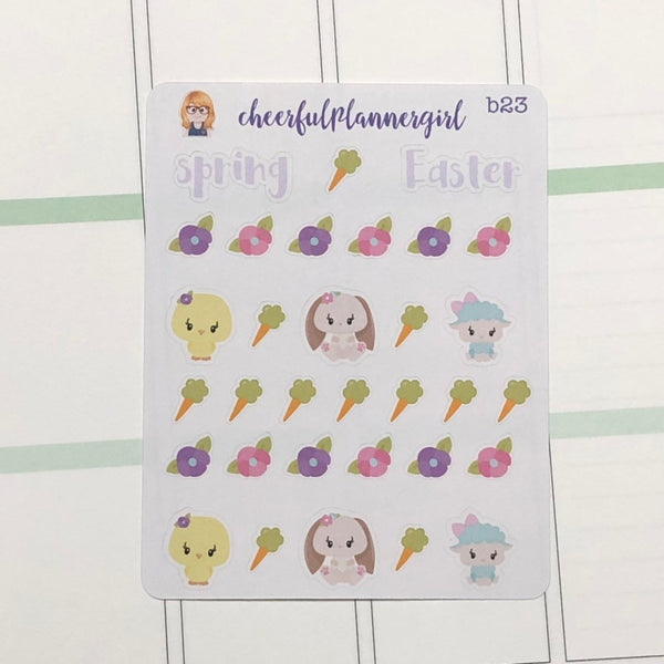 Spring Easter Deco Planner Stickers