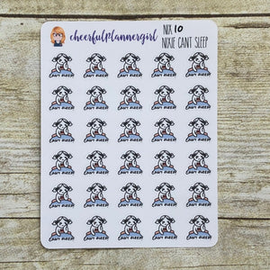 Nixie Can't Sleep Planner Stickers