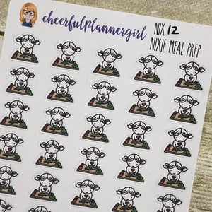 Nixie Meal Prep Planner Stickers