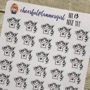 Nixie Yay Planner Stickers