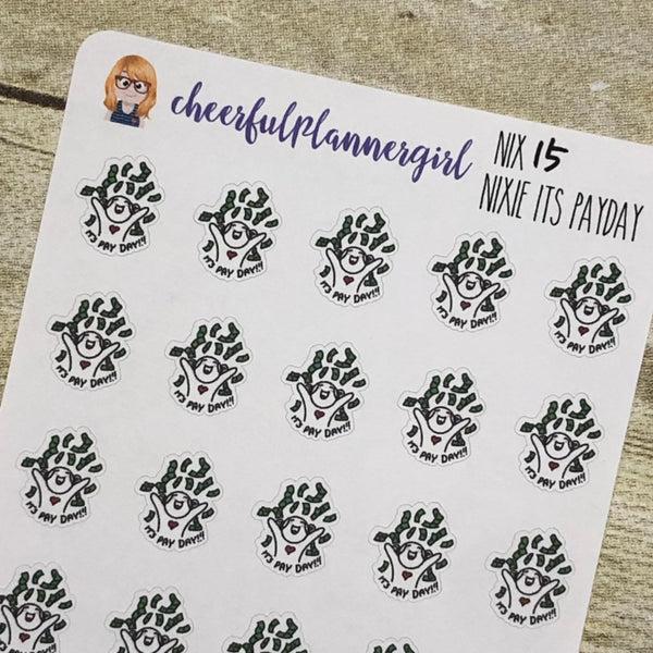Nixie It's Pay Day Planner Stickers