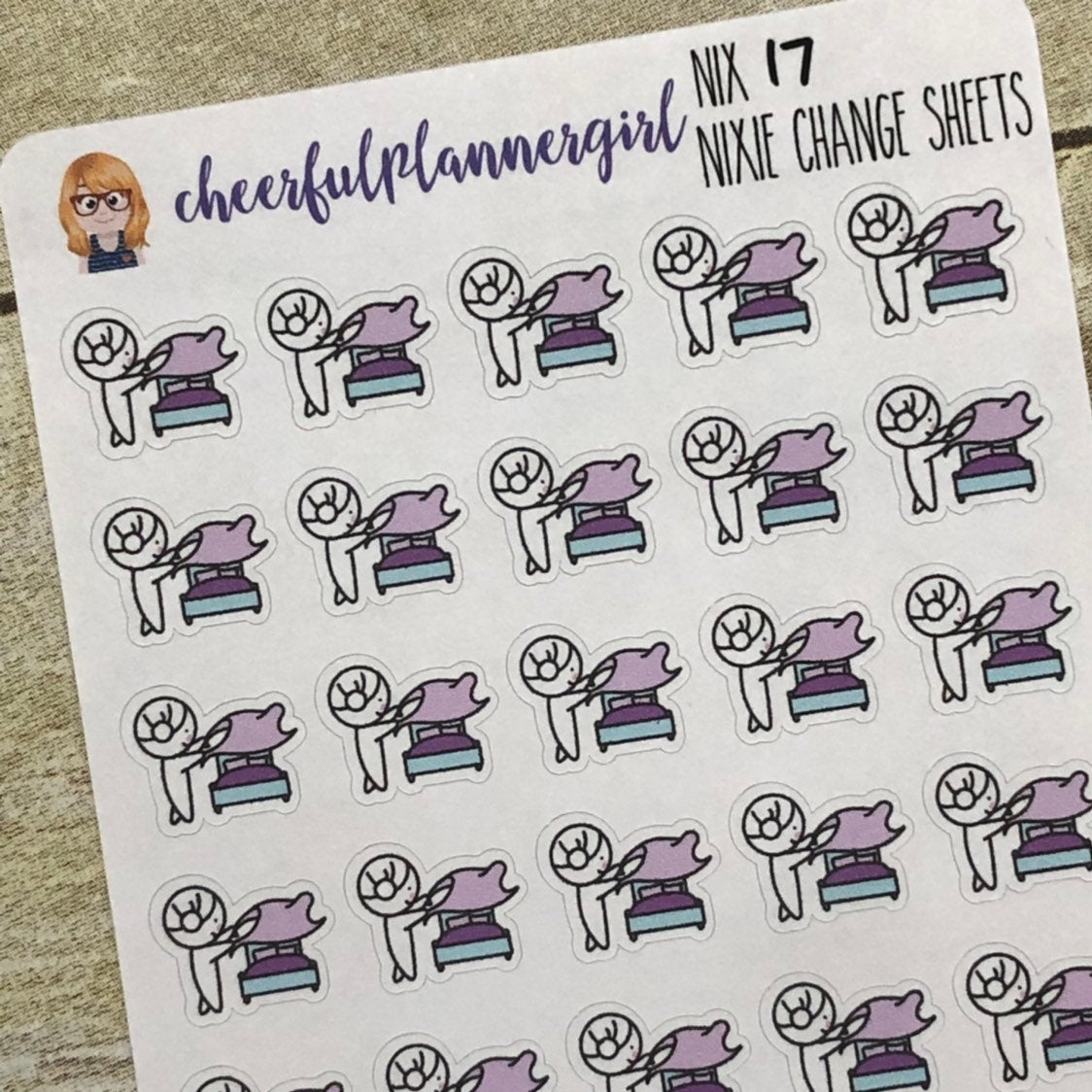 Nixie Change Sheets Planner Stickers