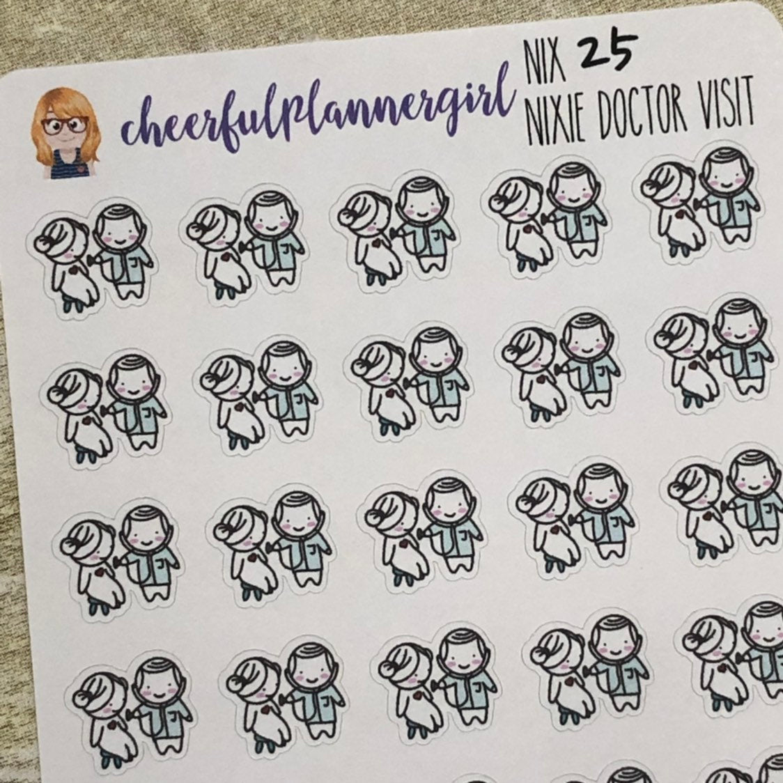 Nixie Doctor Visit Planner Stickers