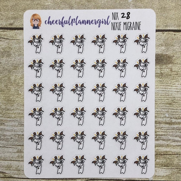 Nixie has a Migraine Planner Stickers