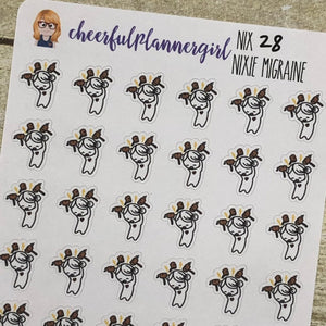 Nixie has a Migraine Planner Stickers