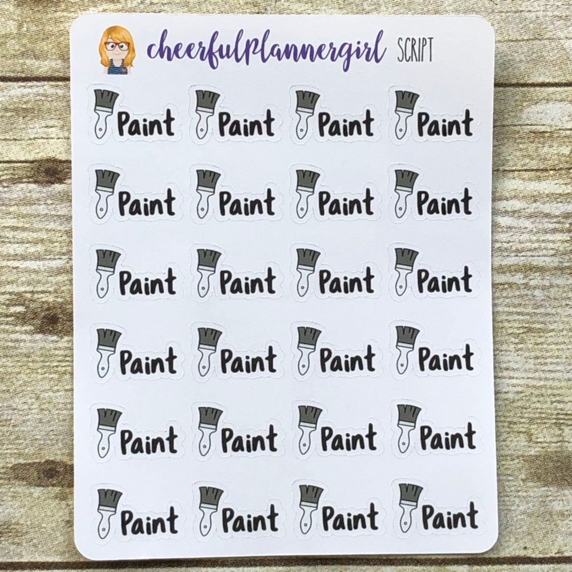 Paint Planner Stickers