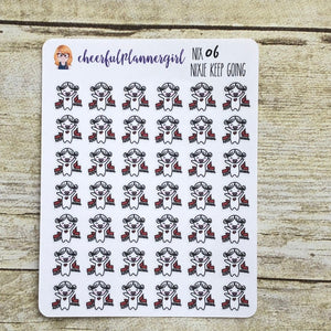Nixie Keep Going Planner Stickers