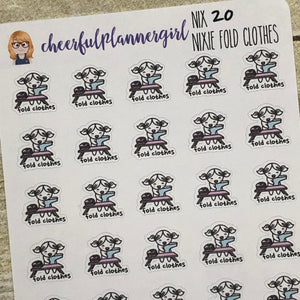Nixie Fold Clothes Planner Stickers