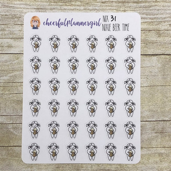 Nixie Beer Time Planner Stickers