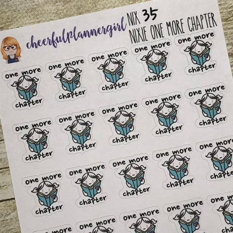 Nixie One More Chapter Planner Stickers